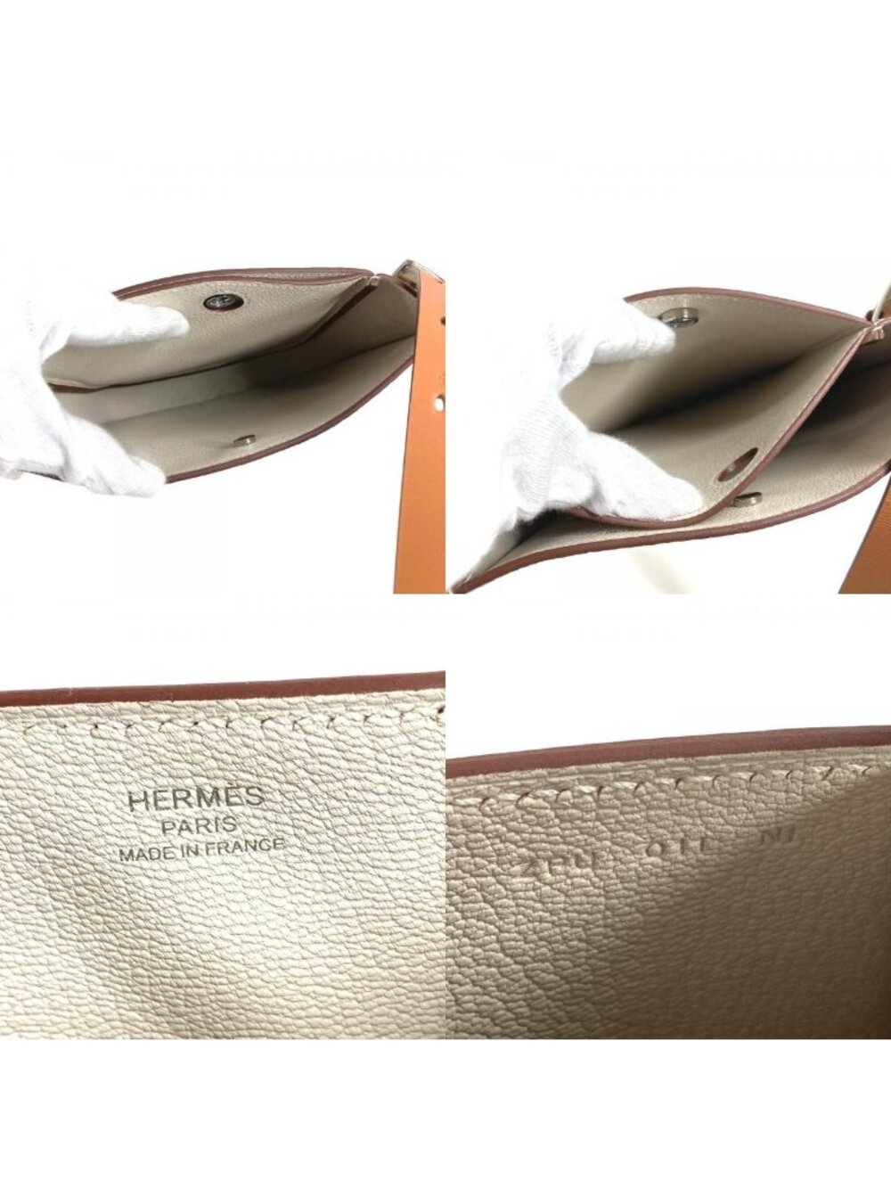 Hermes Shoulder Bag Perspective Cavalier 21 Togo Ivory - Picture 8 of 9